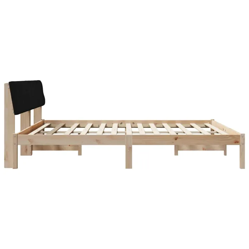 Lovos rėmas Ruda ir juoda 200 x 200 cm Pušies masyvas
