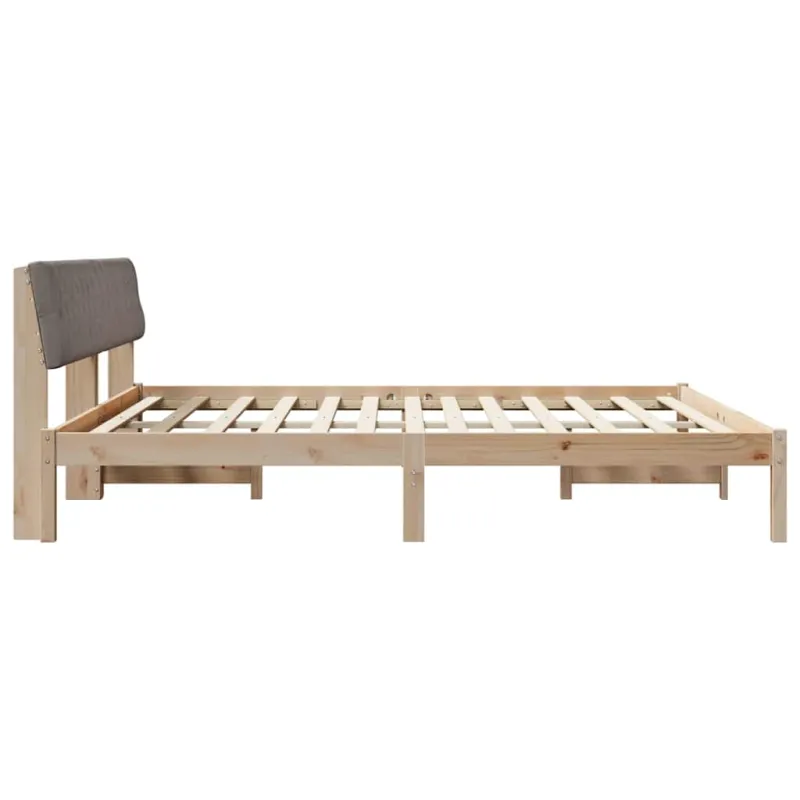 Lovos rėmas Ruda ir taupe 200 x 200 cm Pušies masyvas