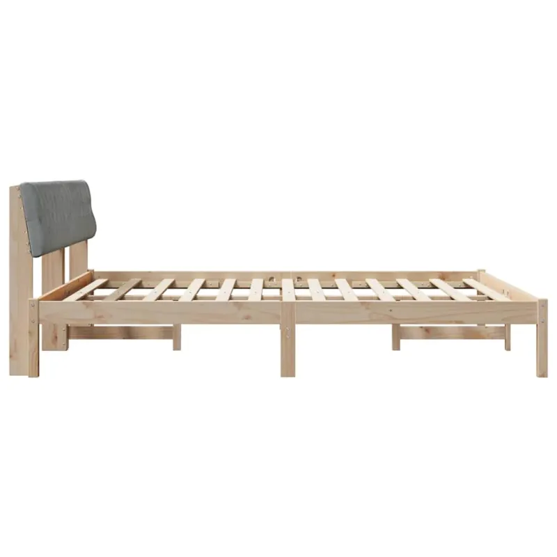 Lovos rėmas Ruda ir šviesiai pilka 180 x 200 cm Pušies masyvas