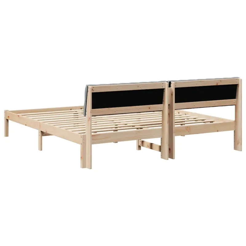 Lovos rėmas Ruda ir šviesiai pilka 180 x 200 cm Pušies masyvas