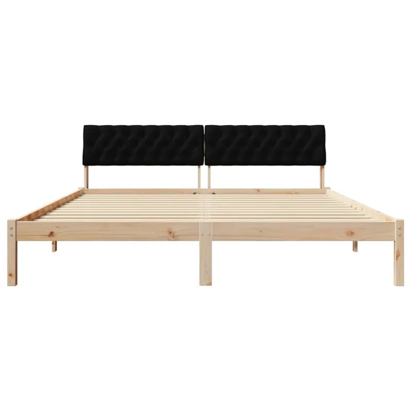 Lovos rėmas Ruda ir juoda 180 x 200 cm Pušies masyvas