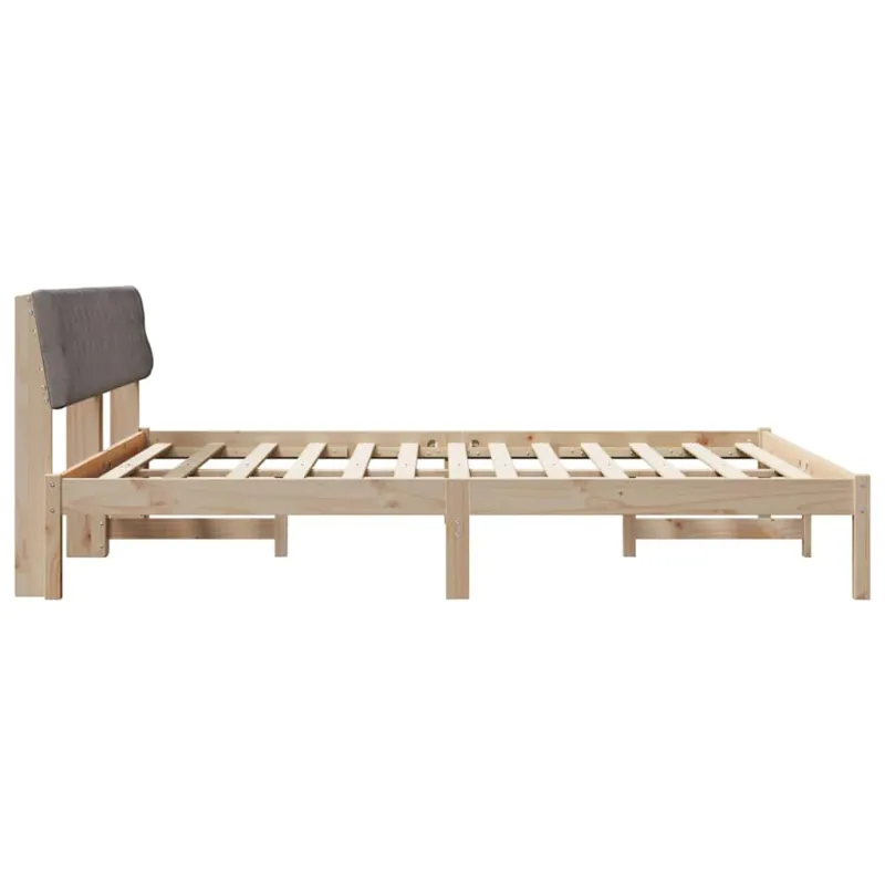 Lovos rėmas Ruda ir taupe 180 x 200 cm Pušies masyvas