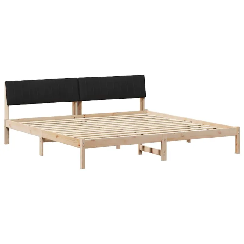 Lovos rėmas Ruda ir juoda 200 x 200 cm Pušies masyvas