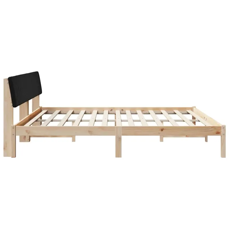 Lovos rėmas Ruda ir juoda 200 x 200 cm Pušies masyvas