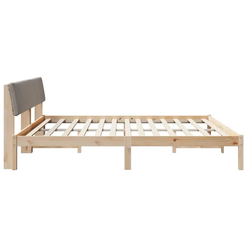 Lovos rėmas Ruda ir taupe 200 x 200 cm Pušies masyvas