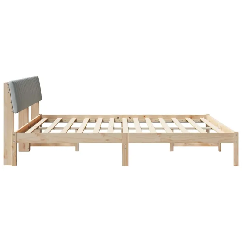 Lovos rėmas Ruda ir šviesiai pilka 180 x 200 cm Pušies masyvas