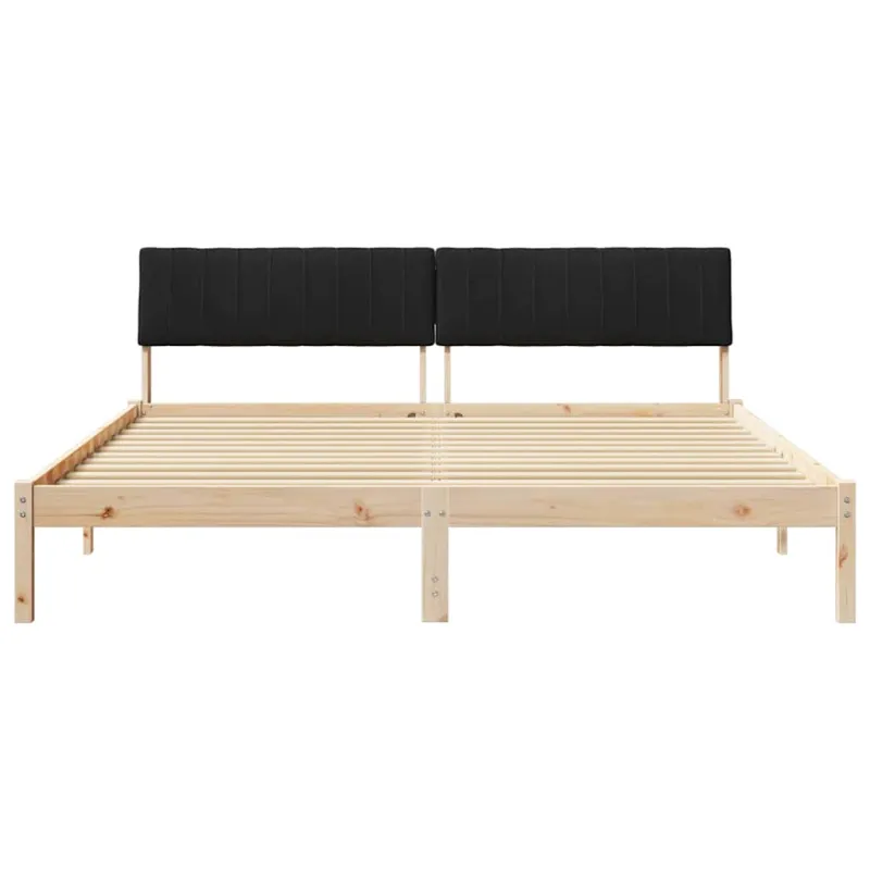 Lovos rėmas Ruda ir juoda 180 x 200 cm Pušies masyvas