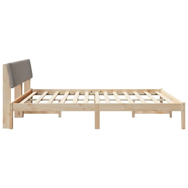 Lovos rėmas Ruda ir taupe 180 x 200 cm Pušies masyvas