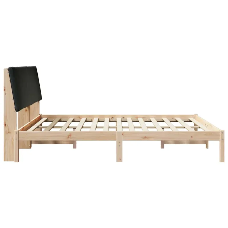 Lovos rėmas Ruda ir juoda 200 x 200 cm Pušies masyvas