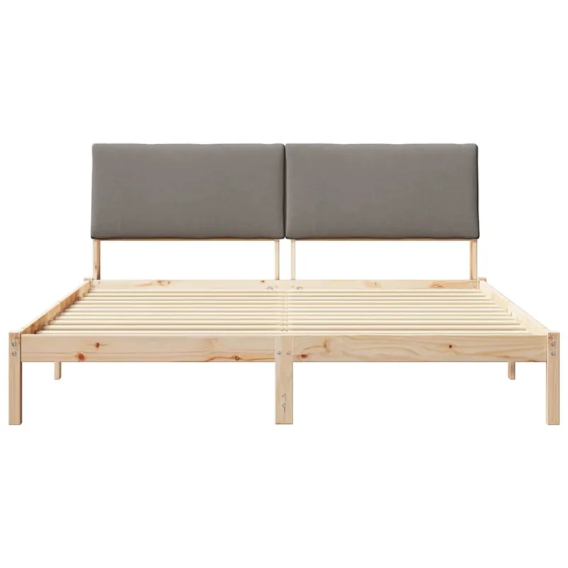 Lovos rėmas Ruda ir taupe 200 x 200 cm Pušies masyvas