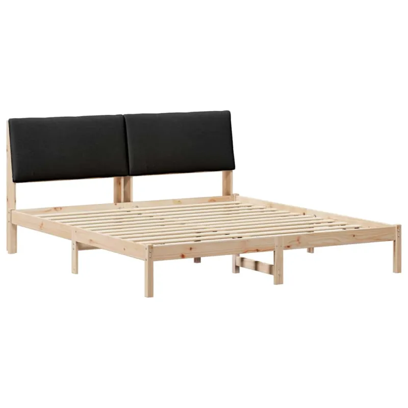 Lovos rėmas Ruda ir juoda 180 x 200 cm Pušies masyvas