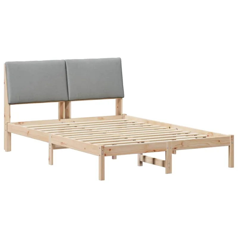 Lovos rėmas Ruda ir šviesiai pilka 160 x 200 cm Pušies masyvas