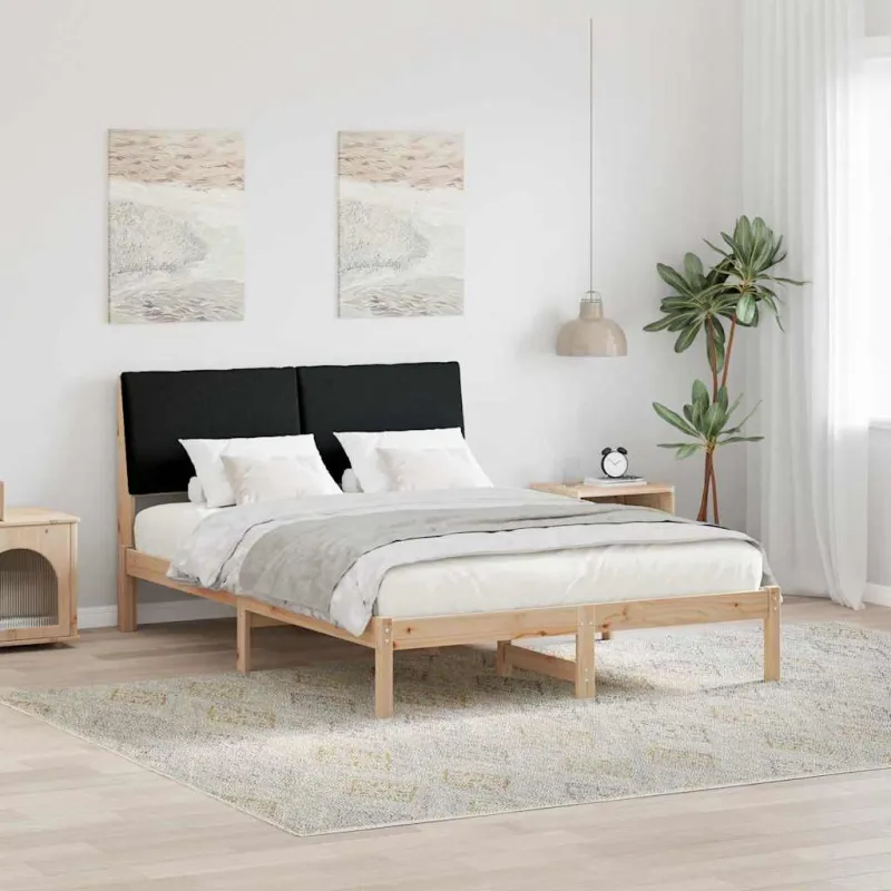 Lovos rėmas Ruda ir juoda 160 x 200 cm Pušies masyvas
