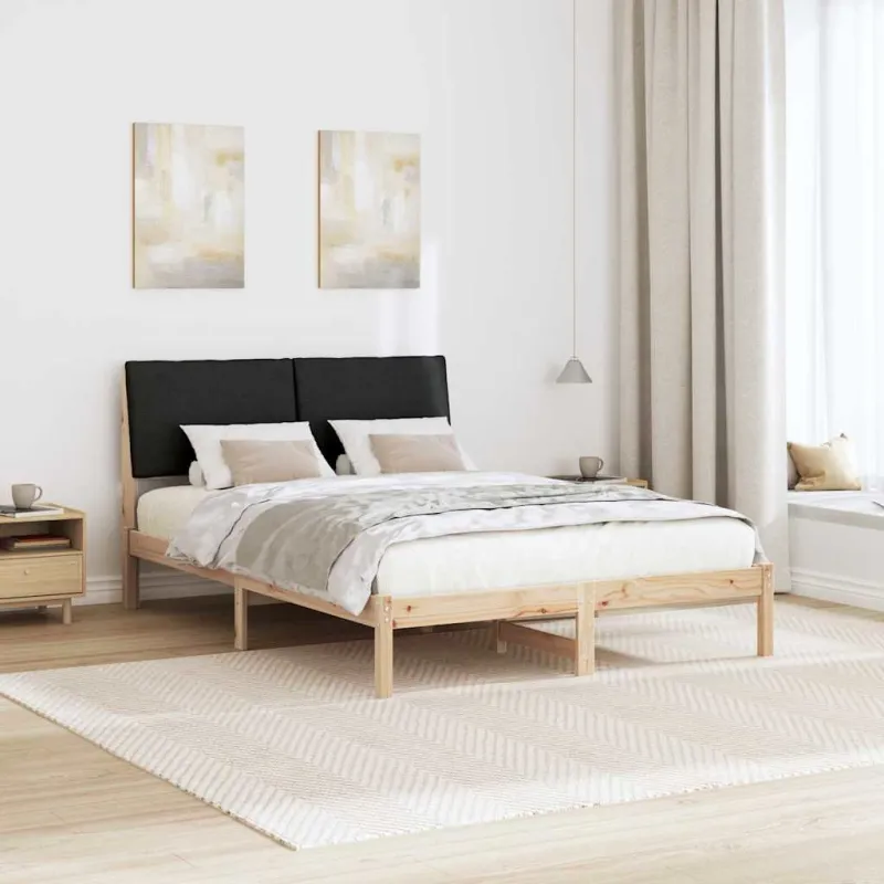 Lovos rėmas Ruda ir juoda 160 x 200 cm Pušies masyvas