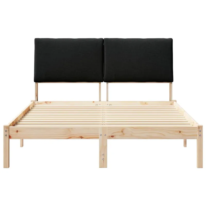 Lovos rėmas Ruda ir juoda 160 x 200 cm Pušies masyvas