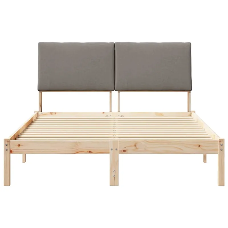 Lovos rėmas Ruda ir taupe 160 x 200 cm Pušies masyvas