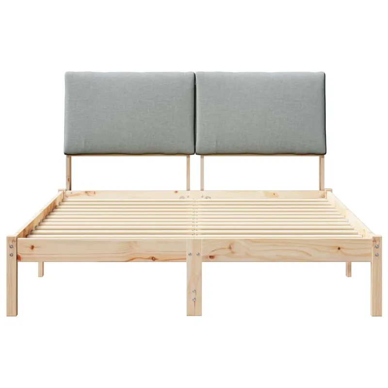 Lovos rėmas Ruda ir šviesiai pilka 150 x 200 cm Pušies masyvas