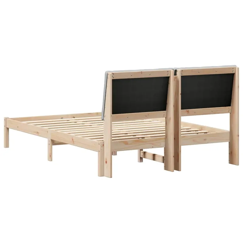 Lovos rėmas Ruda ir šviesiai pilka 150 x 200 cm Pušies masyvas