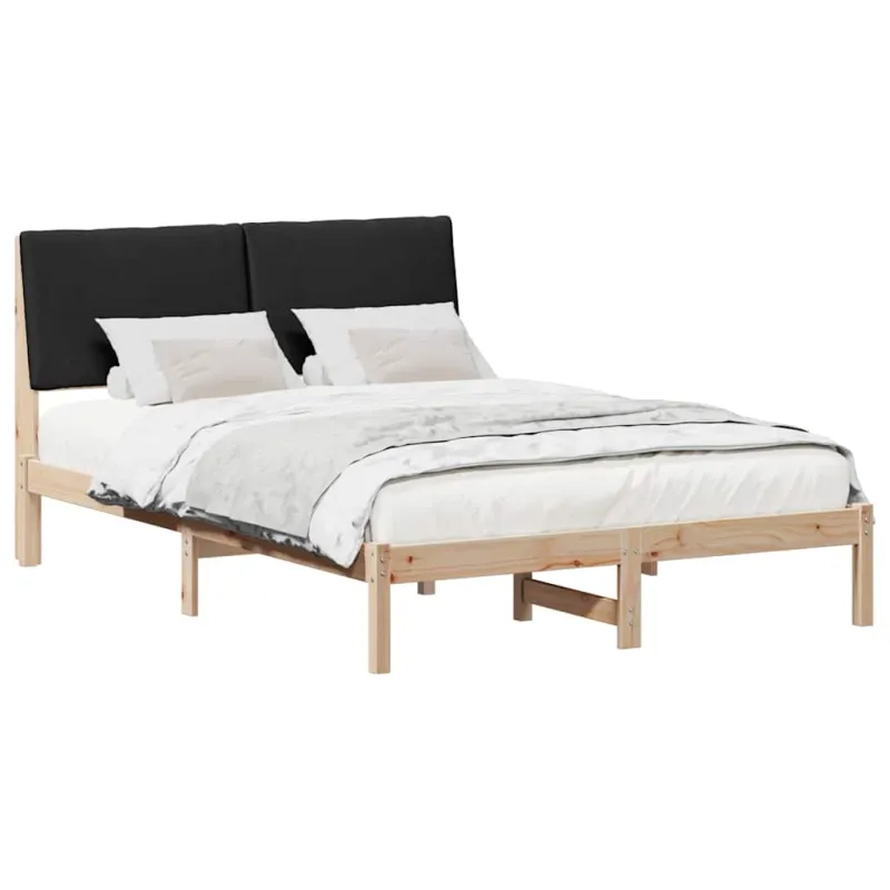 Lovos rėmas Ruda ir juoda 150 x 200 cm Pušies masyvas