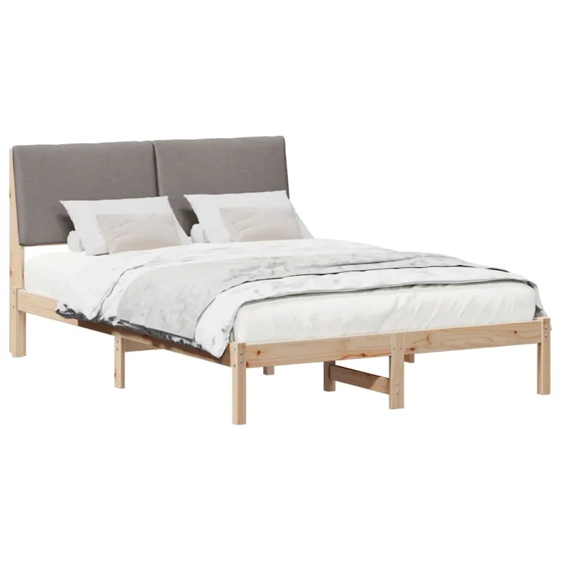 Lovos rėmas Ruda ir taupe 150 x 200 cm Pušies masyvas