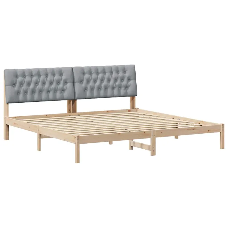 Lovo rėmas su apmuštu galvūgaliu Ruda 200 x 200 cm