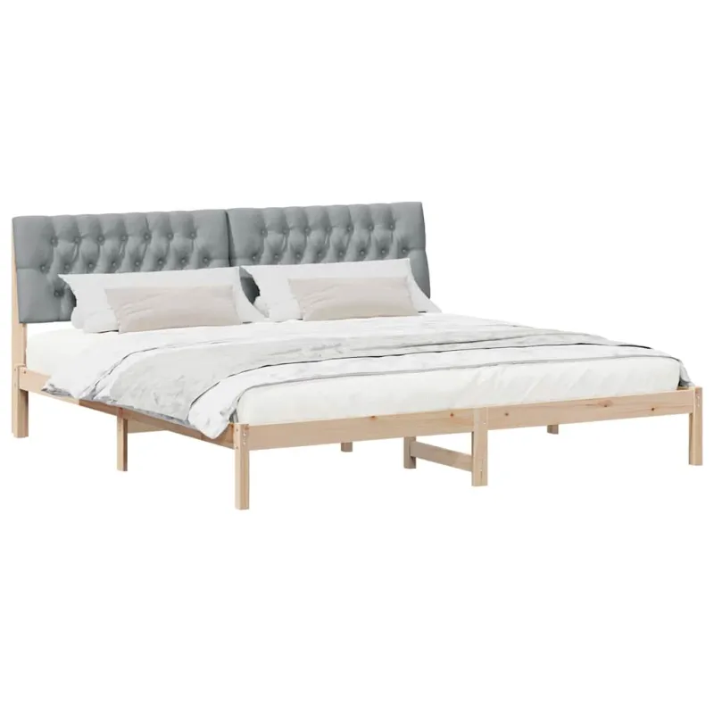 Lovo rėmas su apmuštu galvūgaliu Ruda 200 x 200 cm