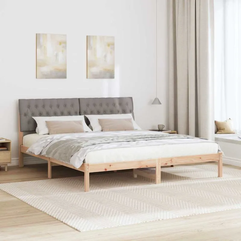Lovo rėmas su apmuštu galvūgaliu Ruda 200 x 200 cm