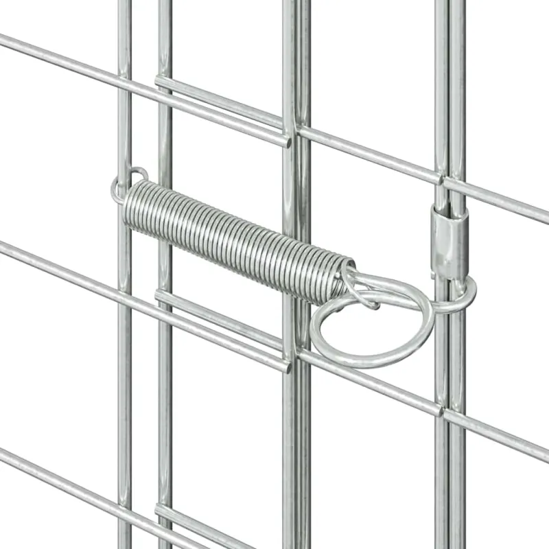 Vištų narvas 2 pcs Sidabro 600 x 100 x 210 cm Cinkuota plienas