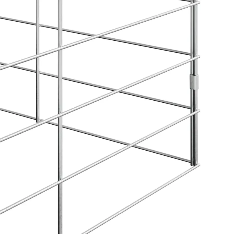 Vištų narvas 2 pcs Sidabro 600 x 100 x 210 cm Cinkuota plienas