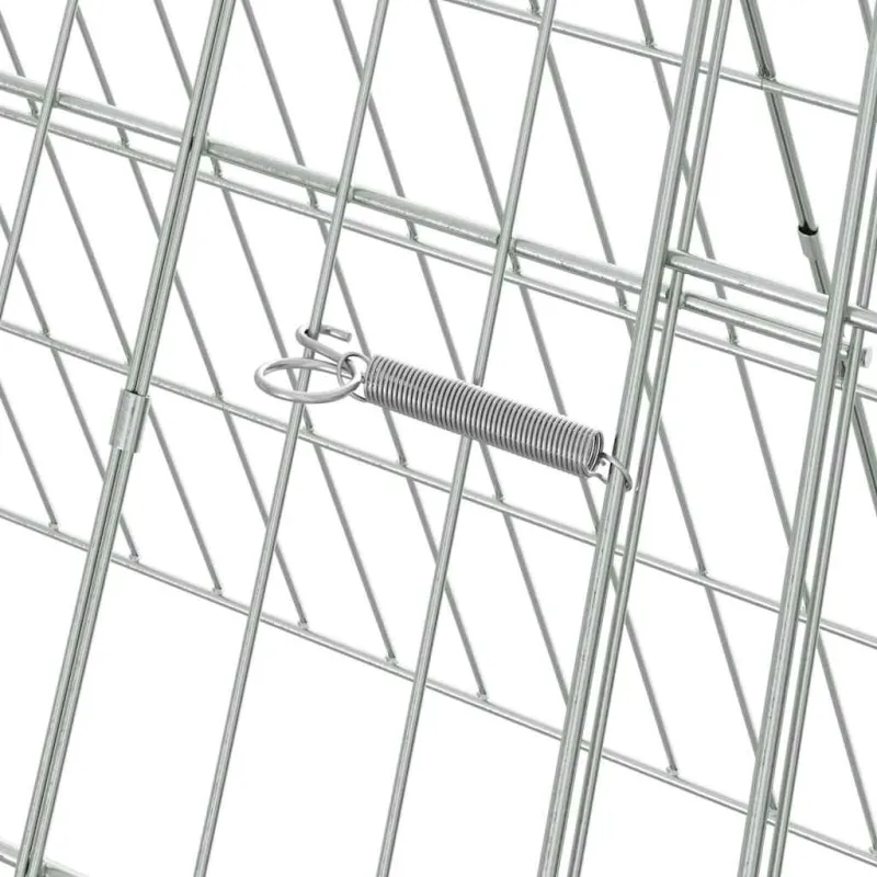 Vištų narvas Sidabro 215 x 55 x 55 cm Cinkuota plienas