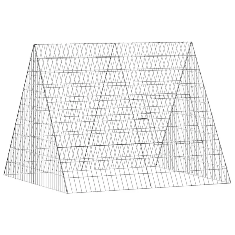 Vištų narvas Sidabro 110 x 100 x 85 cm Cinkuota plienas