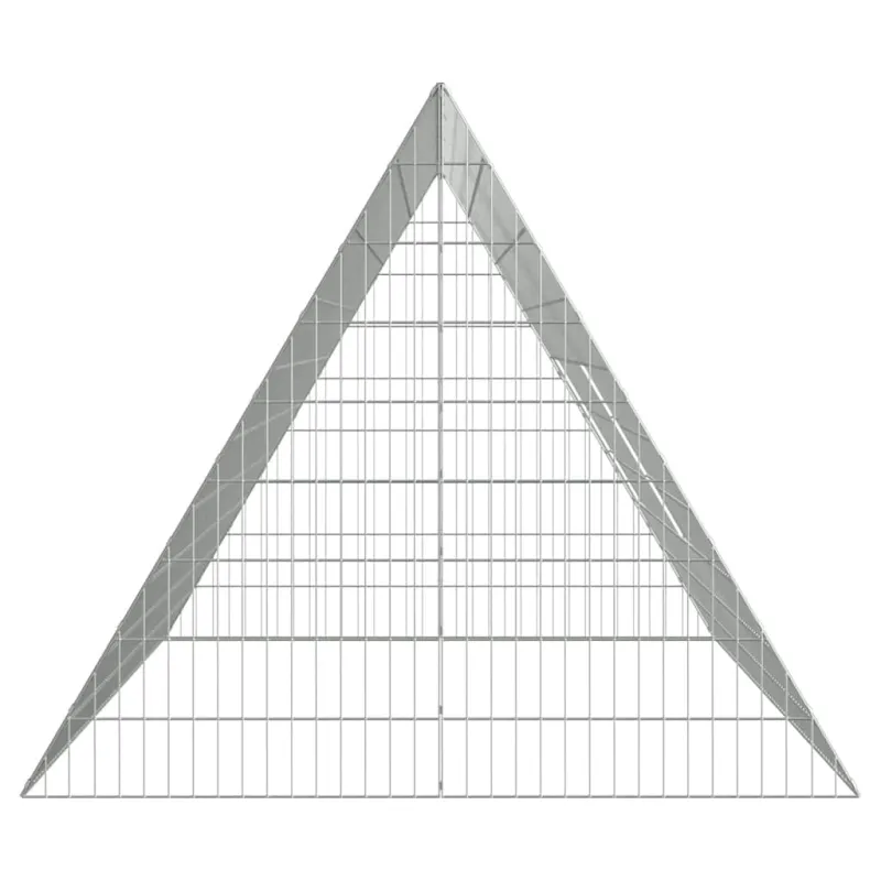 Vištų narvas Sidabro 215 x 100 x 85 cm Cinkuota plienas