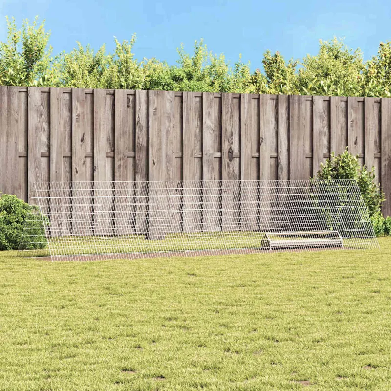 Vištų narvas Sidabro 430 x 100 x 85 cm Cinkuota plienas
