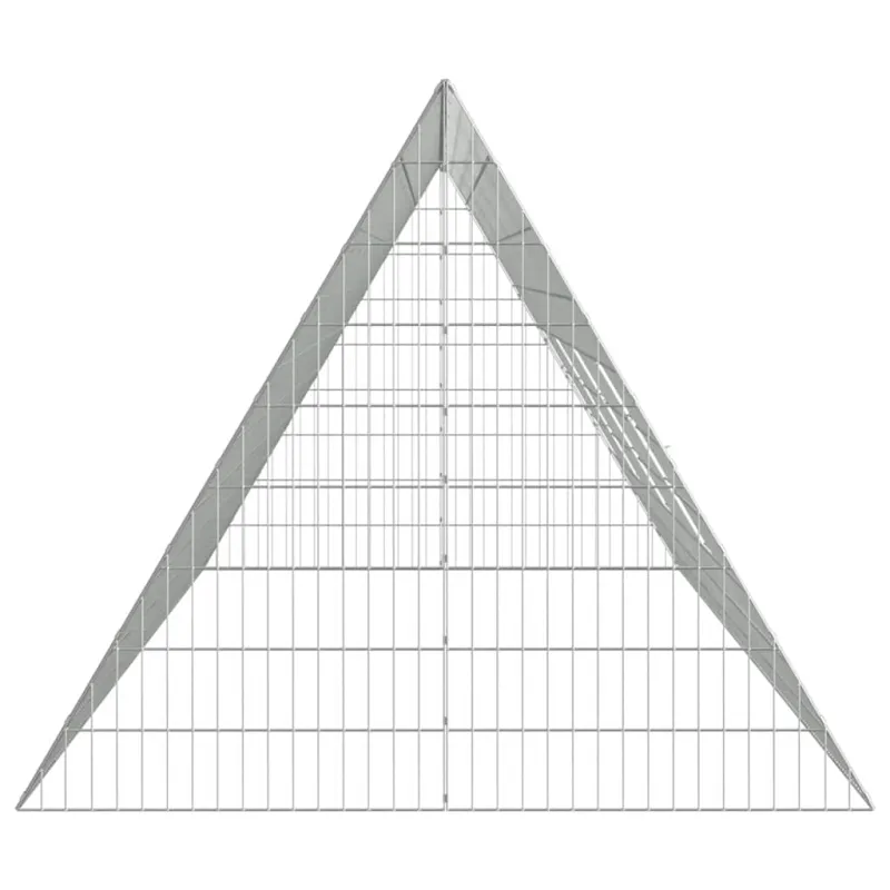 Vištų narvas Sidabro 430 x 100 x 85 cm Cinkuota plienas