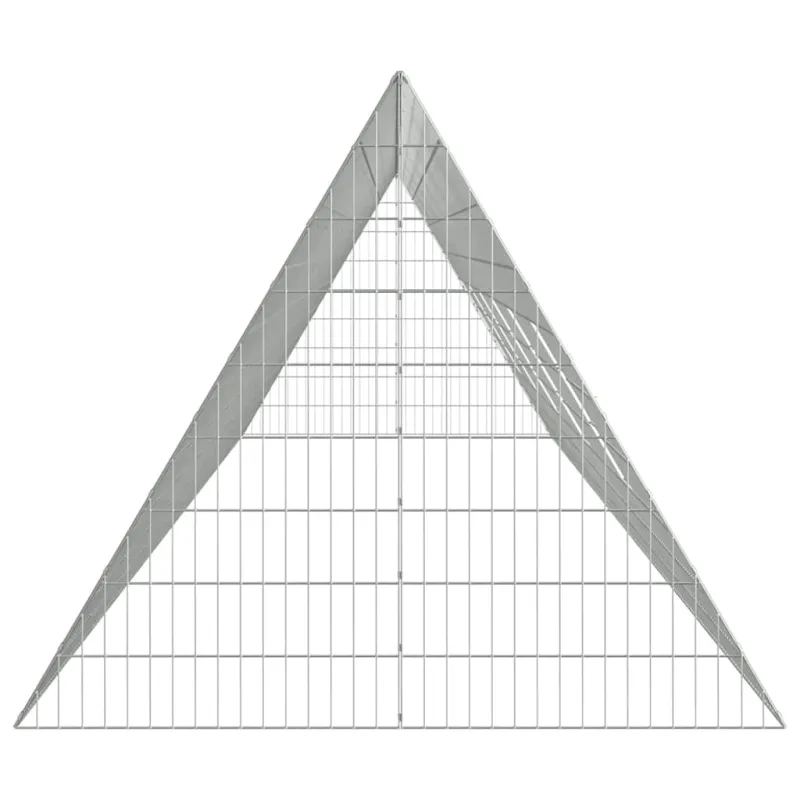 Vištų narvas Sidabro 650 x 100 x 85 cm Cinkuota plienas