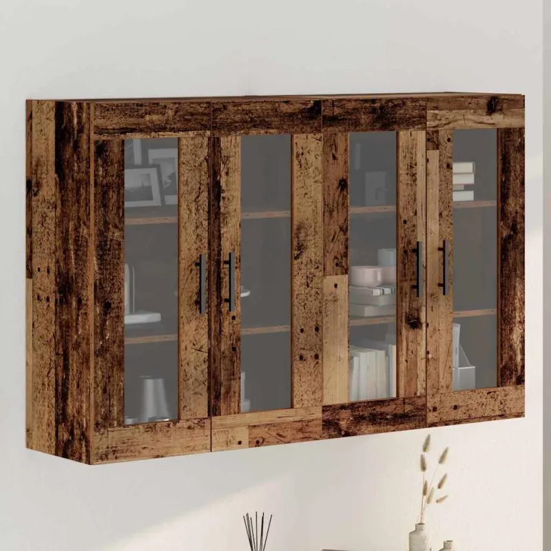 Sieniniai spintelės 2 pcs Sena mediena 69,5 x 34 x 90 cm