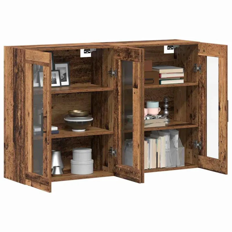 Sieniniai spintelės 2 pcs Sena mediena 69,5 x 34 x 90 cm