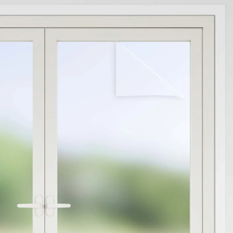 Savaime prisiklijuojanti langų plėvelė Frosted Pilka PVC