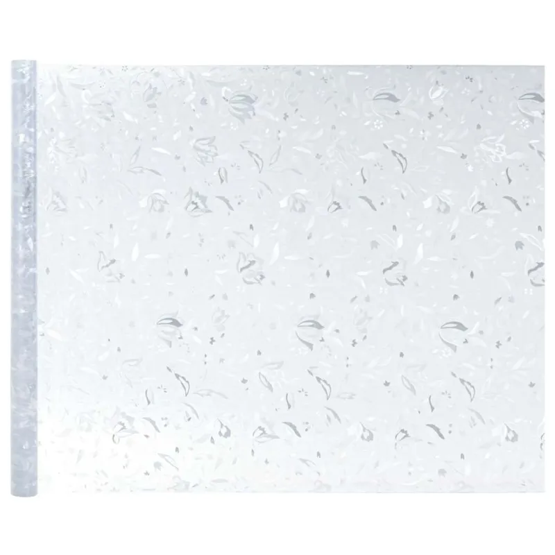 Elektrostatinė langų plėvelė Gėlių raštas 45 x 500 cm PVC