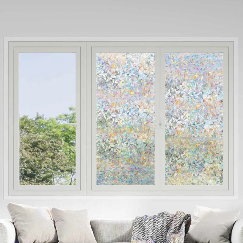 Elektrostatinė langų plėvelė Skaidrus 45 x 2000 cm PVC