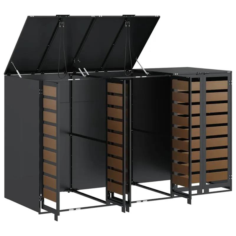 Rato konteinerių laikymas 3 konteineriams 340 x 77.5 x 115.5 cm