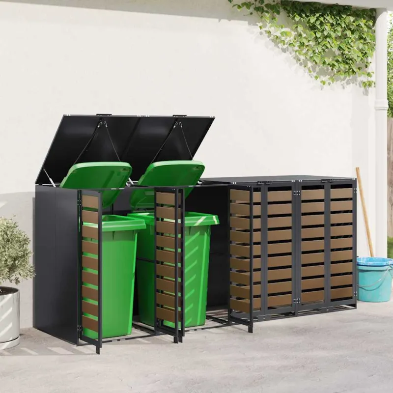Rato konteinerių laikymas 3 konteineriams 340 x 77.5 x 115.5 cm