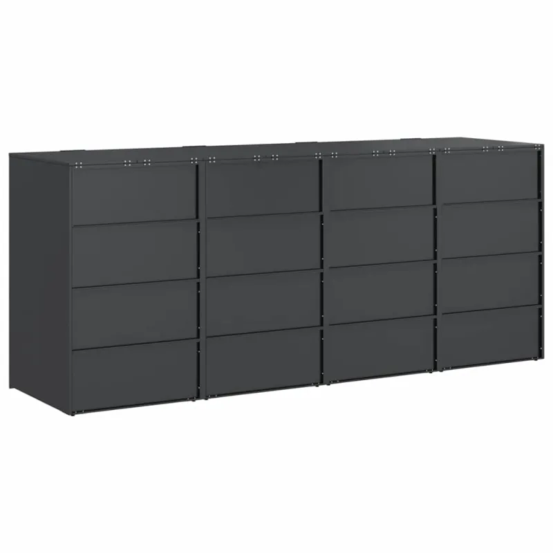 Rato konteinerių laikymas 3 konteineriams 340 x 77.5 x 115.5 cm