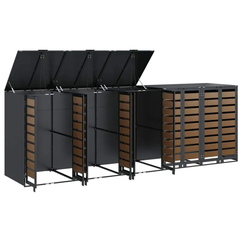 Rato konteinerių laikymas 3 konteineriams 340 x 77.5 x 115.5 cm