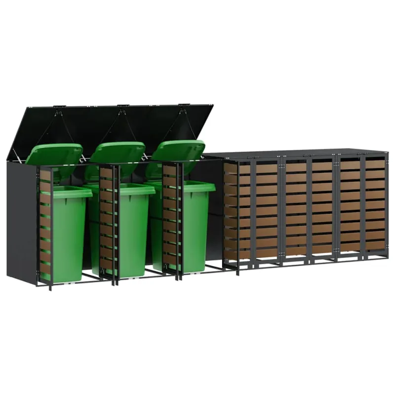 Rato konteinerių laikymas 3 konteineriams 340 x 77.5 x 115.5 cm