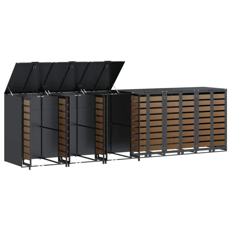 Rato konteinerių laikymas 3 konteineriams 340 x 77.5 x 115.5 cm