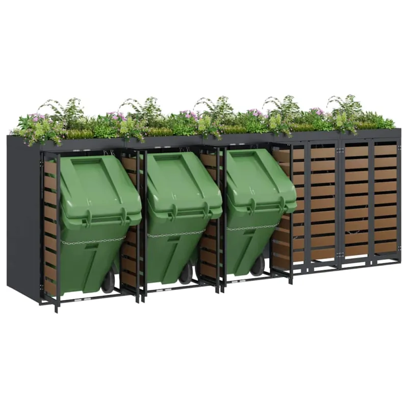Rato konteinerių laikymas 3 konteineriams 340 x 77.5 x 115.5 cm