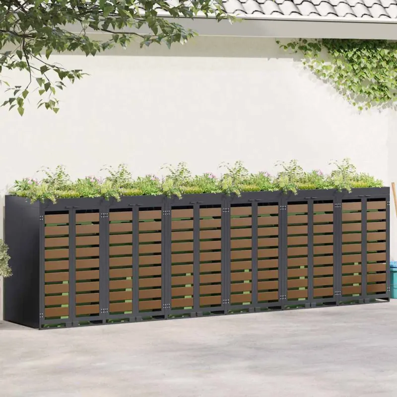 Rato konteinerių laikymas 3 konteineriams 340 x 77.5 x 115.5 cm
