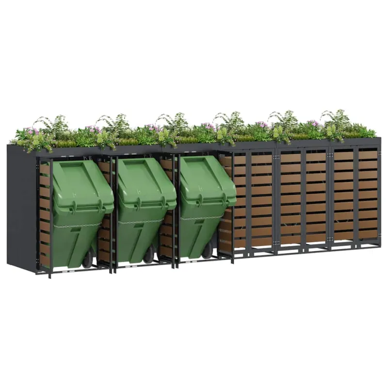 Rato konteinerių laikymas 3 konteineriams 340 x 77.5 x 115.5 cm