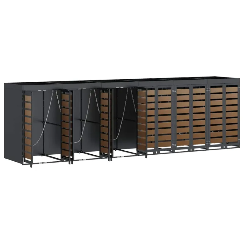 Rato konteinerių laikymas 3 konteineriams 340 x 77.5 x 115.5 cm